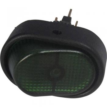 TC-R13-133B-SQ Green Toggle Switch 12V DC 30A Off/On Latching