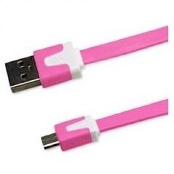 Cable Micro USB 1m Rosa