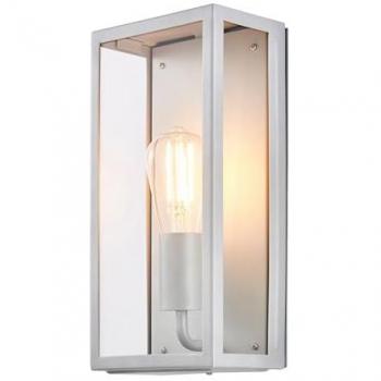 Minerva Outdoor Wall Lantern Silver IP44