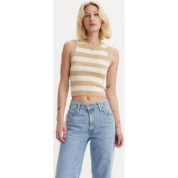 Levi's Ocean T-shirt Sleeveless Abalone Stripe for Women XS