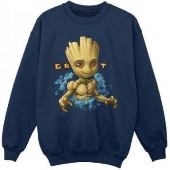 Guardians Of The Galaxy Groot Floral Black Sweatshirt for Girls 12-13