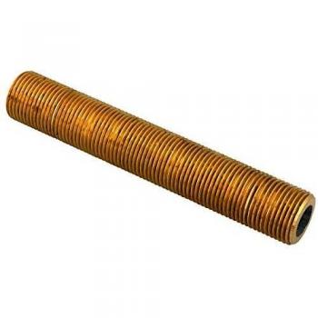 Tube laiton 10 cm fileté 15 x 21 mm