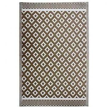 Tapis NATOU motifs géométriques 120 x 180 cm Moka Rosé