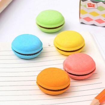 Kawaii 5pcs Macaron Erasers