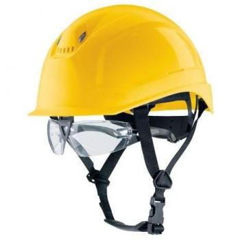 Uvex gelber Schutzhelm mit Belüftung