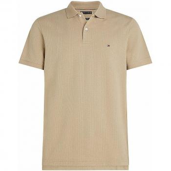 Tommy Hilfiger Vertikales Poloshirt Beige Herren XXL