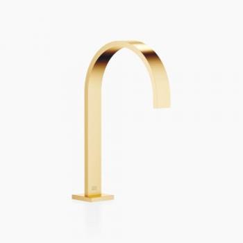 Bec de lavabo debout Dornbracht Mem, laiton brossé, avec vidage intégré