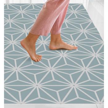 Edelweiss Alfombra de Vinilo Azul 100x150 cm