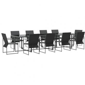 Summit Outdoor Dining Set – 13 Pieces, Steel Frame, Soft Cushioning