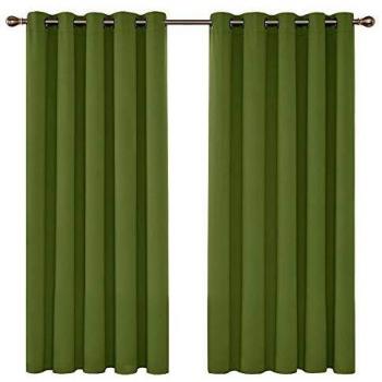 Ready Made Eyelet Blackout Thermal Grommet Curtains, 2 Panels
