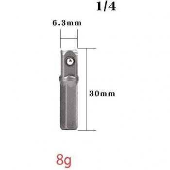 1pc 4pcs Hex Shank to Square Socket Adapter for Drill