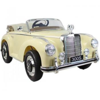 Mercedes Clásico 300s Coche Eléctrico para Niños 12V Beige
