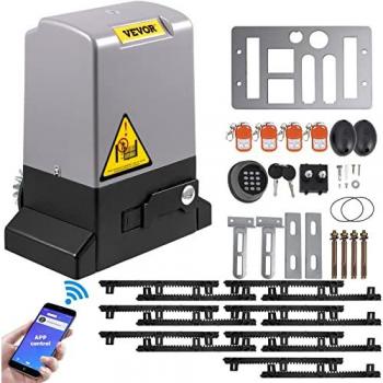 Portail Automatique VEVOR 1800 kg – Ouverture coulissante 7 m, 4 télécommandes, interface App