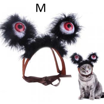 Plush Gray Monster Hat for Pets