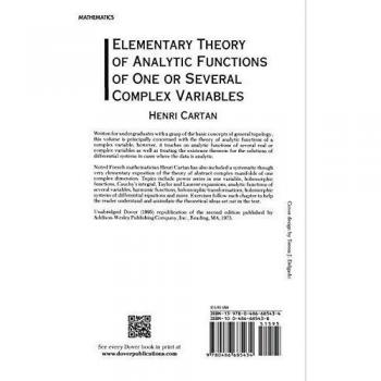The Elementary Theory of Analytic Functions of One or Several Complex Variables