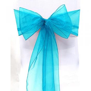 Housse de Chaise Décorative en Organza