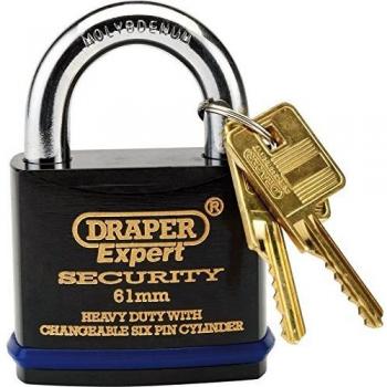 Draper Heavy Duty Padlock with Molybdenum Steel Shackle
