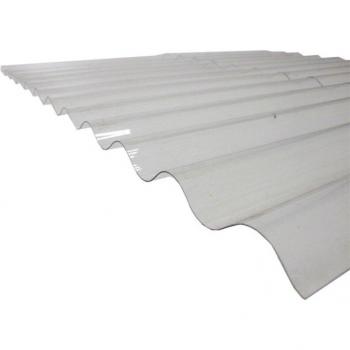 Tablero de policarbonato translúcido en forma de onda 2,5 m x 90 cm