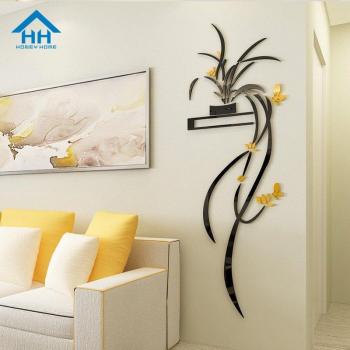 Acrylic Orchid Flower Wall Decoration