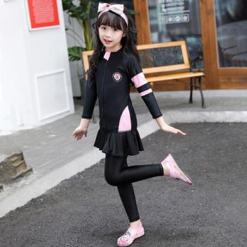 Traje Deportivo Flounce 5 Elementos Negro Playa