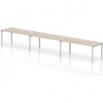 Impulse 3-Person Workbench Silver Frame