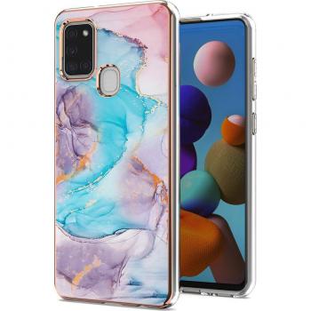 Milky Way Marble Blue Protective TPU Phone Case for A21s