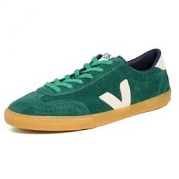 US 10 Green Volley Sneakers – Veja Men’s Low‑Top