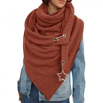 Women's Buttoned Soft Wrap Scarf