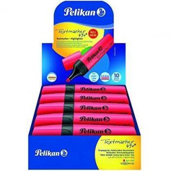 Pelikan 490 Textmarker Rojo, Paquete Ahorro de 10