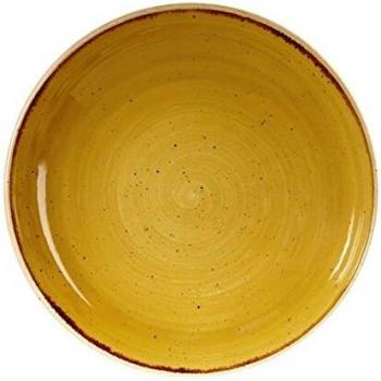 Churchill Stonecast Mustard Round Coupe Bowl 248mm