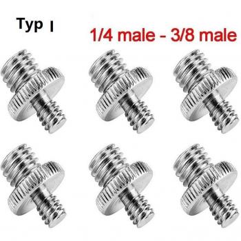 Adaptateur mâle 1/4 à 1/4 ou 3/8