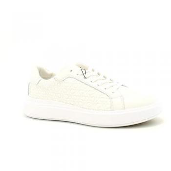 Calvin Klein Sneakers Low Top Lace Up Lth Mono HM0HM01498 Weiß 45 Herren