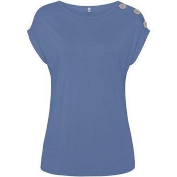 Buffalo Damen Short Sleeve Shirt Rauchblau Gr. 36/38