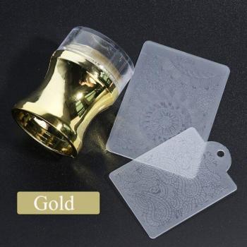 3pc Clear Silicone Nail Art Stamper Set