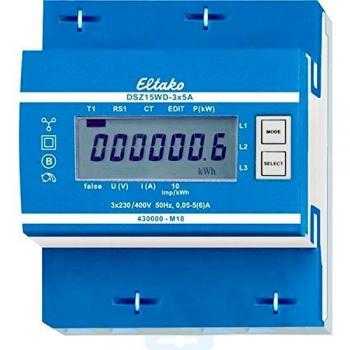 Eltako DSZ15WD Compteur triphasé 400V avec certification MID