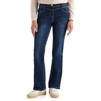 CECIL Slim‑Fit Damenjeans 36/30 – Dunkelblau, Stretch‑Bootcut Design