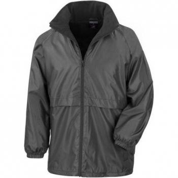 Microfleece Lined Waterproof Jacket (Men's, 3XL, Black)