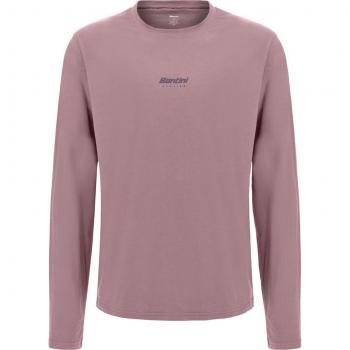 Santini Brand Shirt Lange Mouw Lichtroze – S