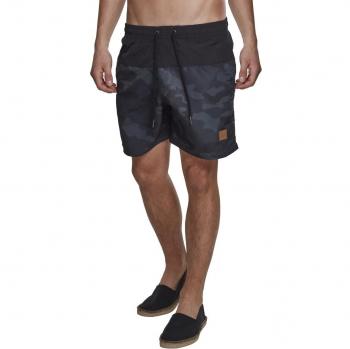 Urban Classics  Block Swim Shorts  Badeshorts  darkcamo/schwarz