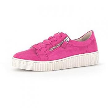Gabor Damen Veloursleder Sneakers pink 35,5 EU / 3 UK