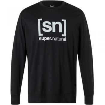 Super.Natural Maglia a Maniche Lunghe Warm Up per Uomo