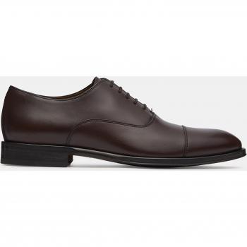 Lottusse Oxford de piel de vacuno cepillado color marrón oscuro