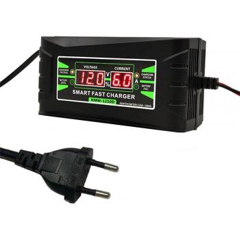 Smart Fast Power Charger 150V-250V to 12V 6A for Vehicles with EU Plug