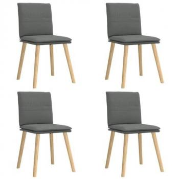 Chaises salon gris foncé, pack 4 – Vidaxl