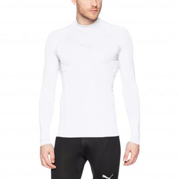 Puma Uomo Maglietta Sportiva LIGA Baselayer Tee LS Warm 655922 Bianco Extra Grande