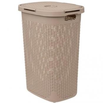 Cesto 60L in rattan beige