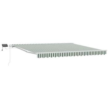 Auvent portable vitaxl vert & blanc, dimensions 400x300 cm