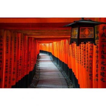 Wandtapete »Japanische Tempelansicht«