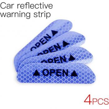 KUULAA 4Stck Reflektierende Aufkleber für Auto Tür Sicherheitsetiketten