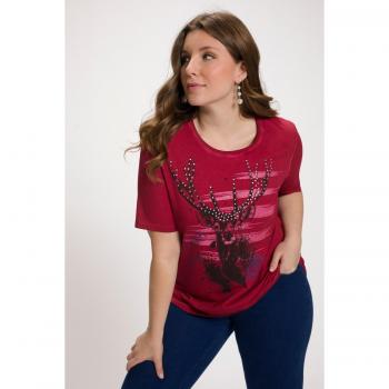 Maglia Donna Rosso Cervo Mezze Maniche Ulla Popken